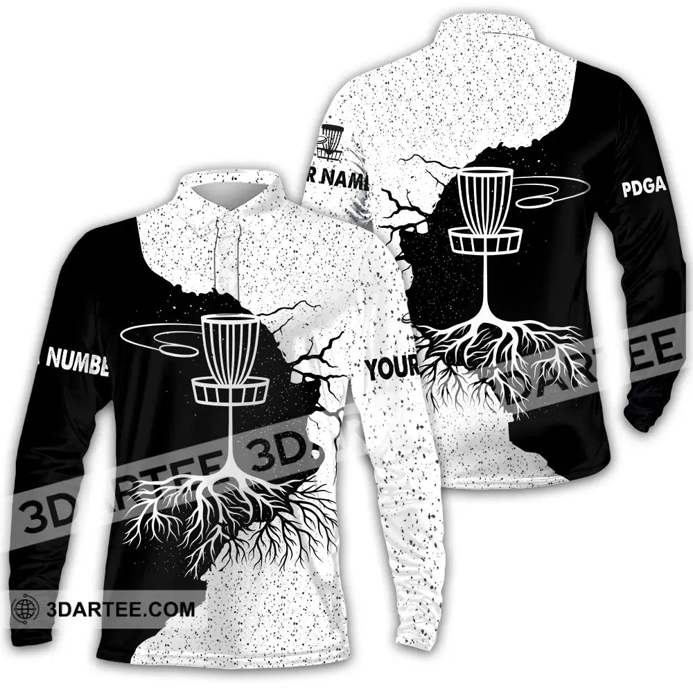 Unisex Shirt - Custom Disc Golf Shirt Long Sleeve Polo / S T-shirt