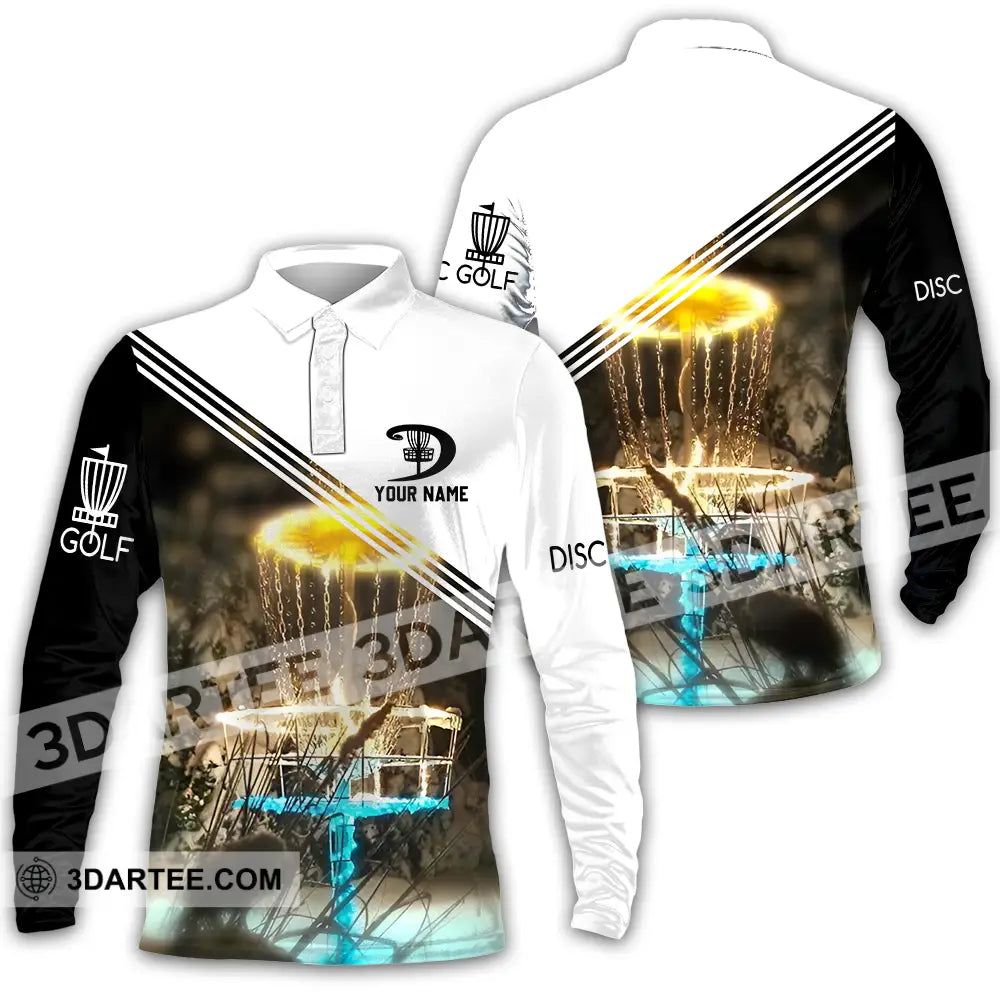 Unisex Shirt - Custom Disc Golf Shirt Long Sleeve Polo / S T-shirt