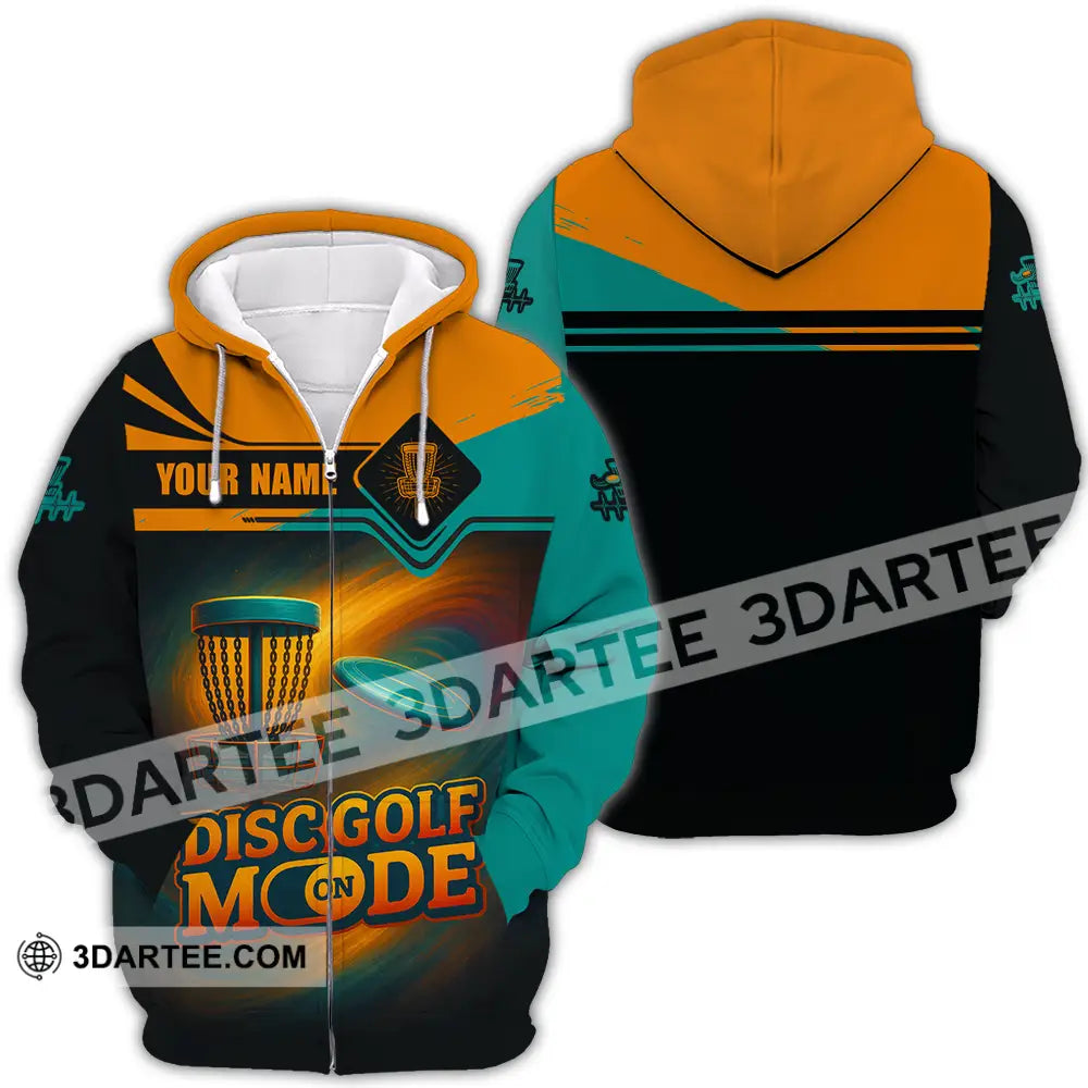 Unisex Shirt - Custom Disc Golf Mode On Shirt Zipper Hoodie / S T-shirt