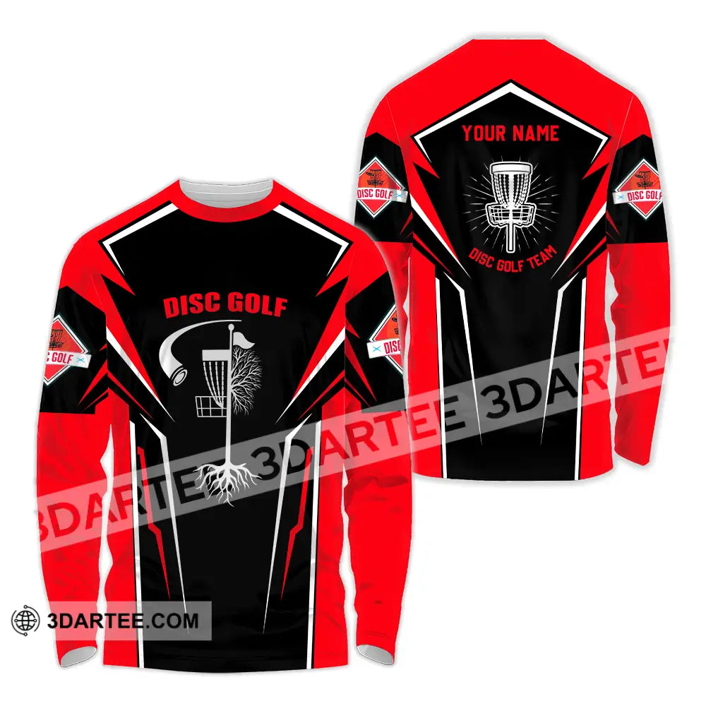 Unisex Shirt - Custom Disc Golf Player Shirt Long Sleeve Shirt / S T-shirt
