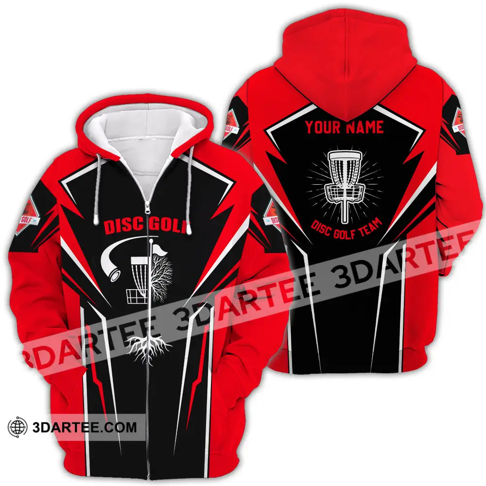 Unisex Shirt - Custom Disc Golf Player Shirt Zipper Hoodie / S T-shirt
