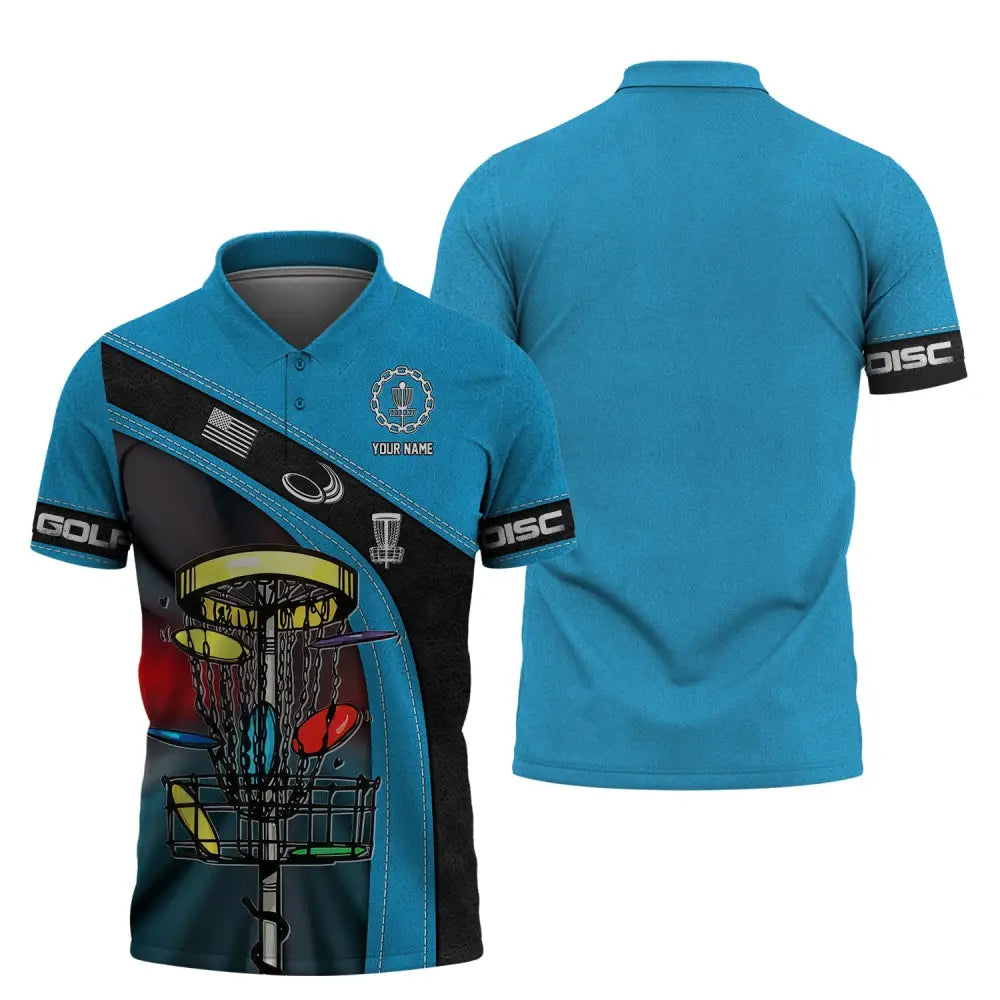 Unisex Shirt Custom Disc Golf Polo Tee Gift For Player / S T-Shirt