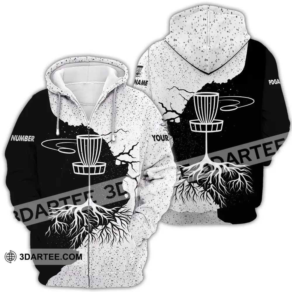 Unisex Shirt - Custom Disc Golf Shirt Zipper Hoodie / S T-shirt