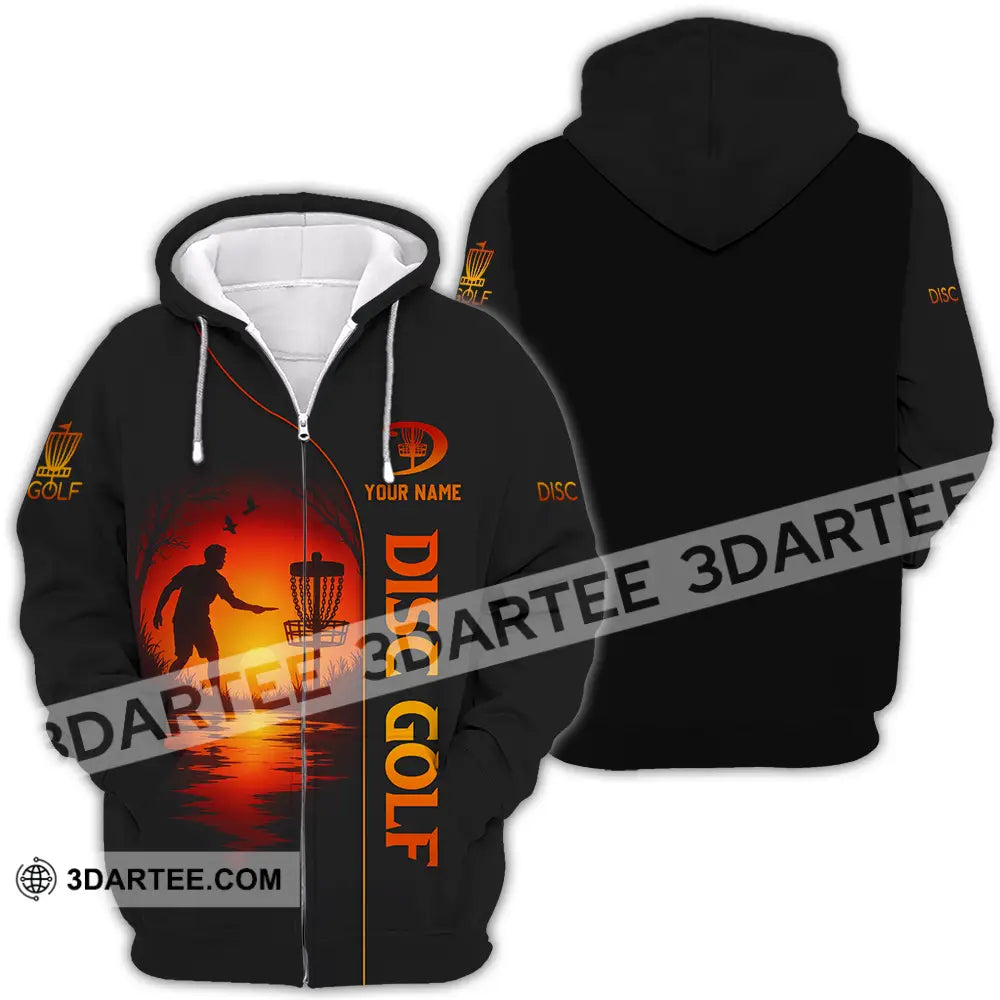 Unisex Shirt - Custom Disc Golf Shirt Zipper Hoodie / S T-shirt