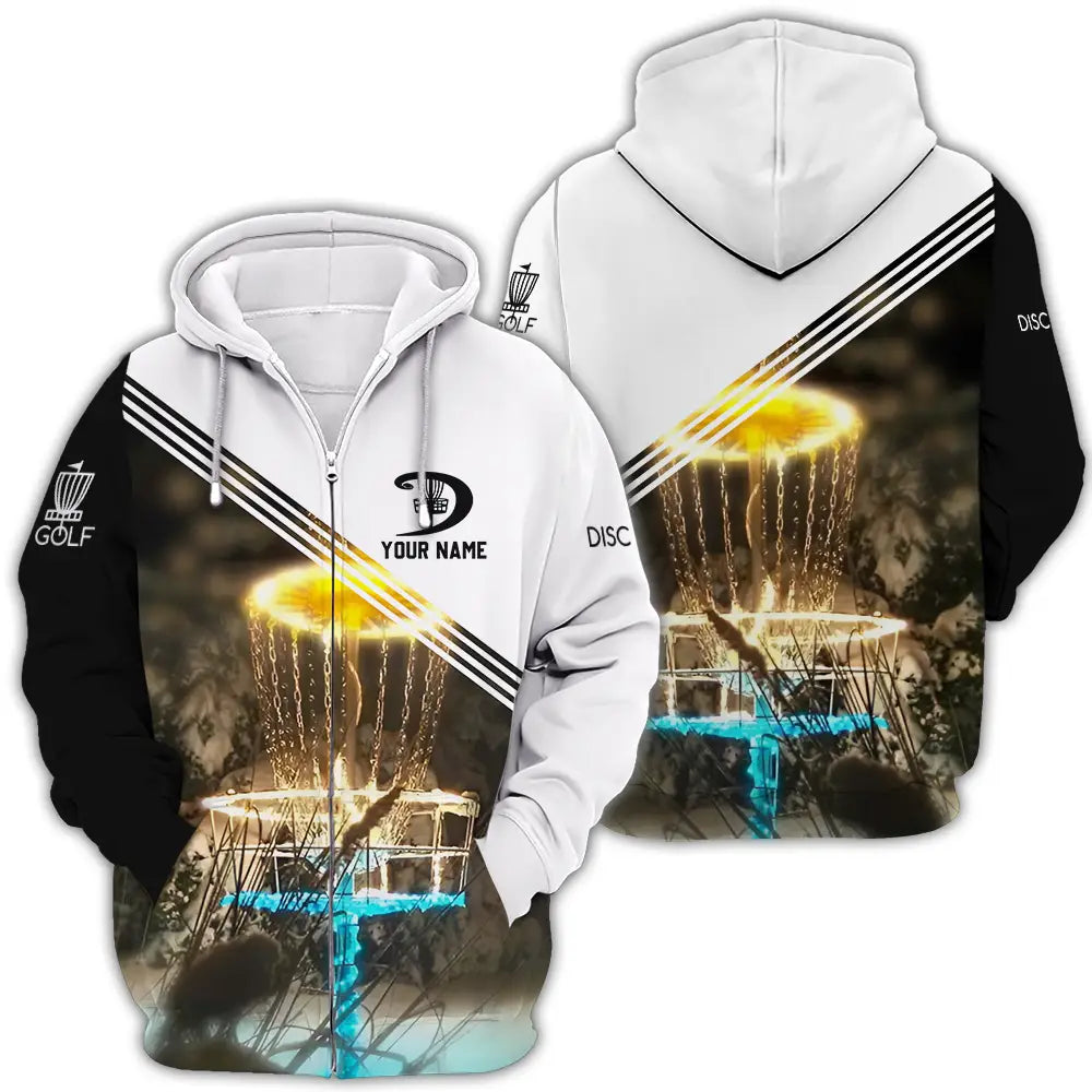 Unisex Shirt - Custom Disc Golf Shirt Zipper Hoodie / S T-shirt