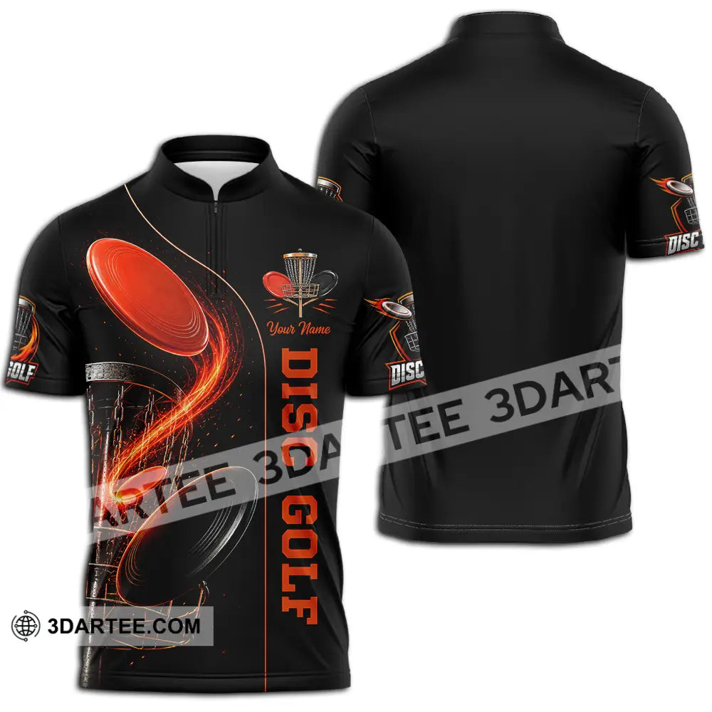 Unisex Shirt - Custom Disc Golf Shirt - Zipper Polo Shirt / S - T-shirt