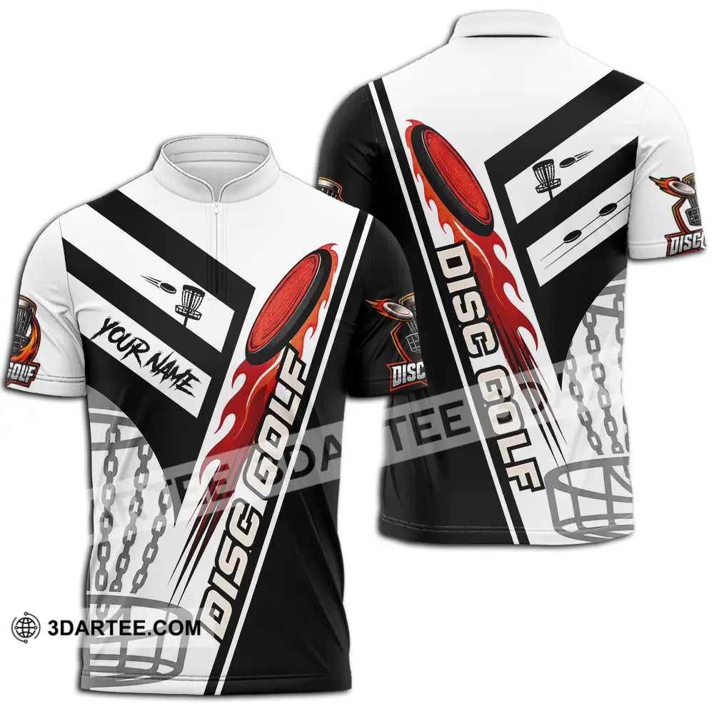 Unisex Shirt - Custom Disc Golf Shirt - Zipper Polo Shirt / S - T-shirt