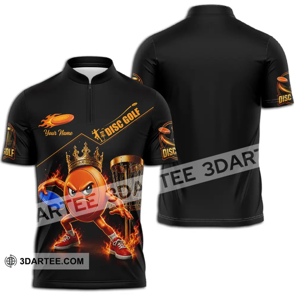 Unisex Shirt - Custom Disc Golf Shirt - Zipper Polo Shirt / S - T-shirt