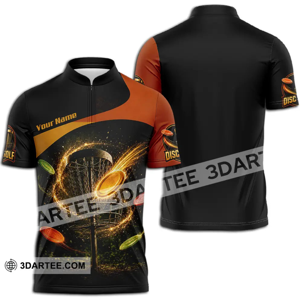 Unisex Shirt - Custom Disc Golf Shirt - Zipper Polo Shirt / S - T-shirt