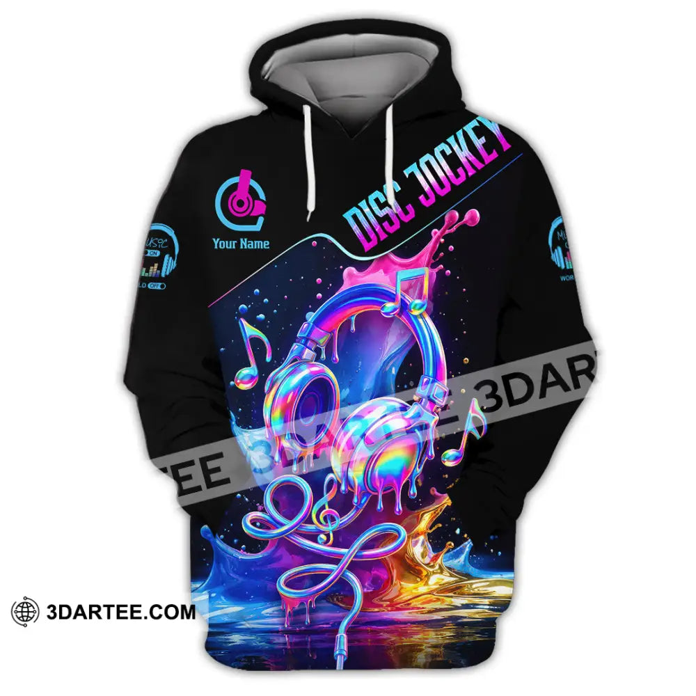 Unisex Shirt - Custom Disc Jockey 3D Shirt Hoodie / S T-shirt
