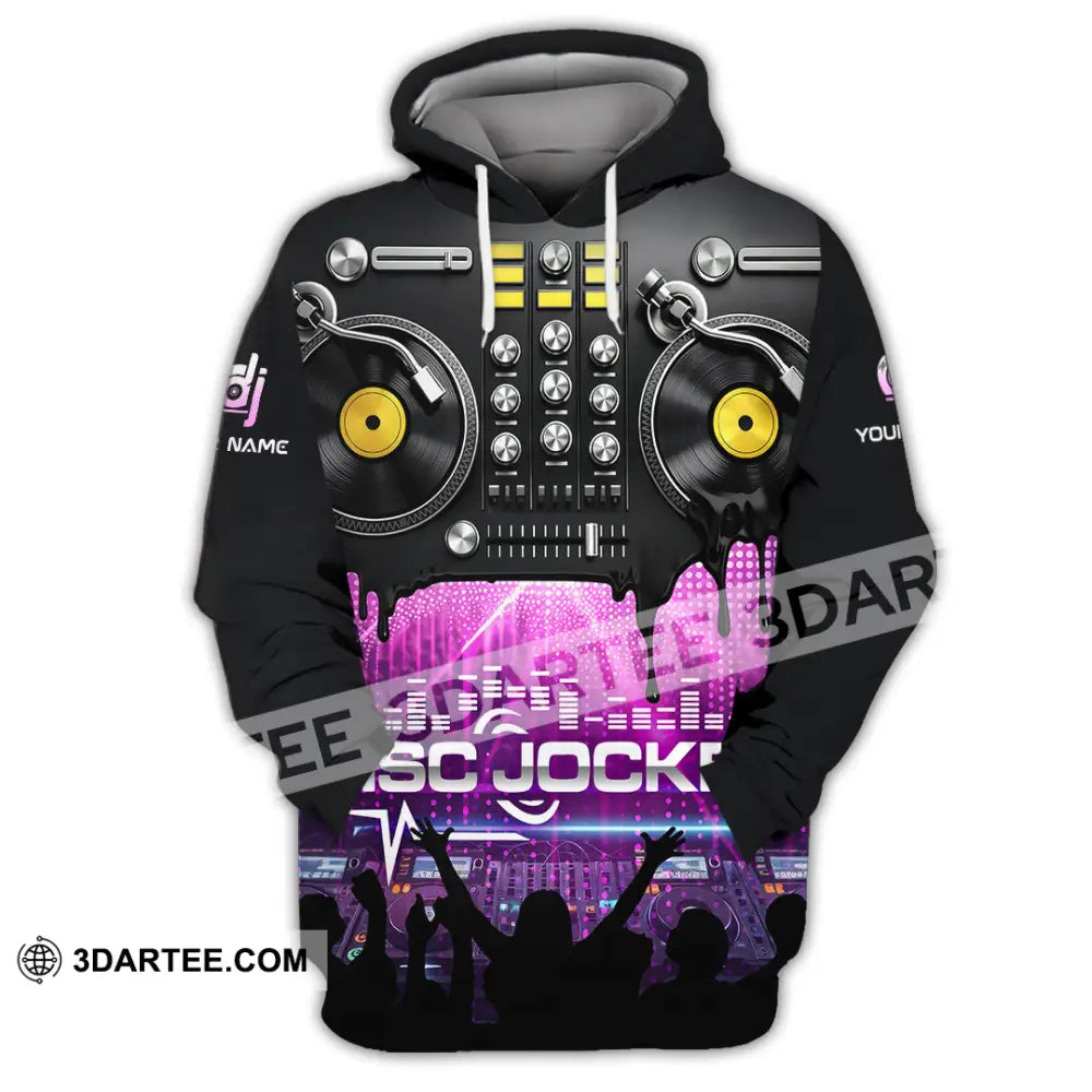 Unisex Shirt - Custom Disc Jockey 3D Shirt Hoodie / S T-shirt