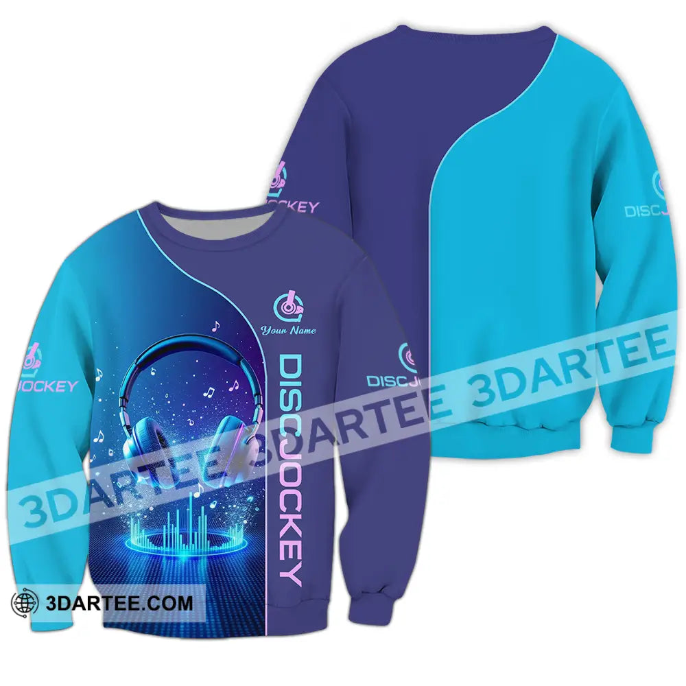 Unisex Shirt - Custom Disc Jockey 3D Shirt - Long Sleeve / S - T-shirt