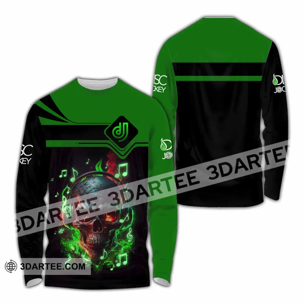 Unisex Shirt - Custom Disc Jockey 3D Shirt Long Sleeve Shirt / S T-shirt