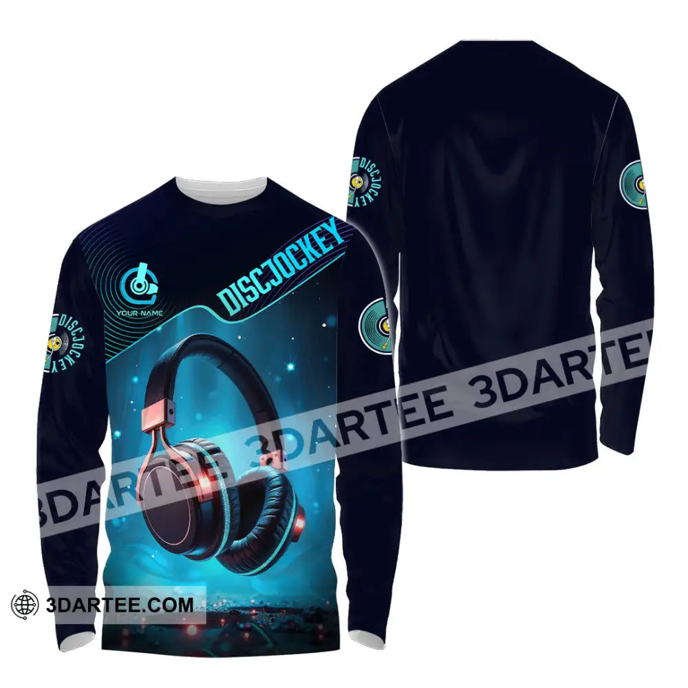 Unisex Shirt - Custom Disc Jockey 3D Shirt Long Sleeve Shirt / S T-shirt
