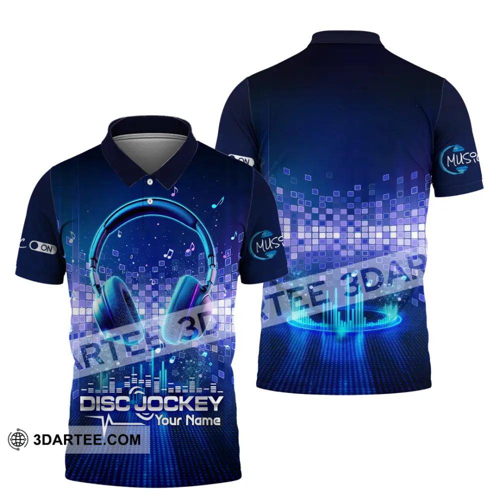 Unisex Shirt - Custom Disc Jockey 3D Shirt Polo Shirt / S T-shirt