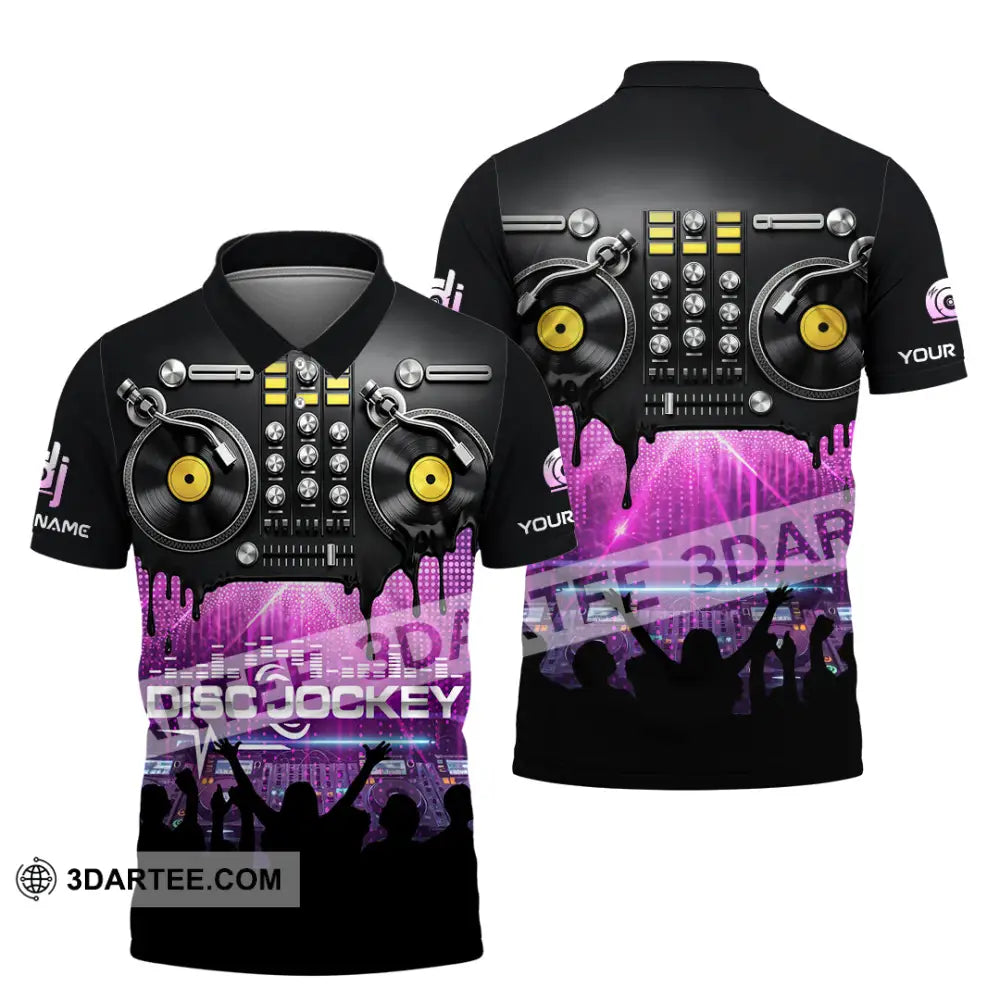 Unisex Shirt - Custom Disc Jockey 3D Shirt Polo Shirt / S T-shirt
