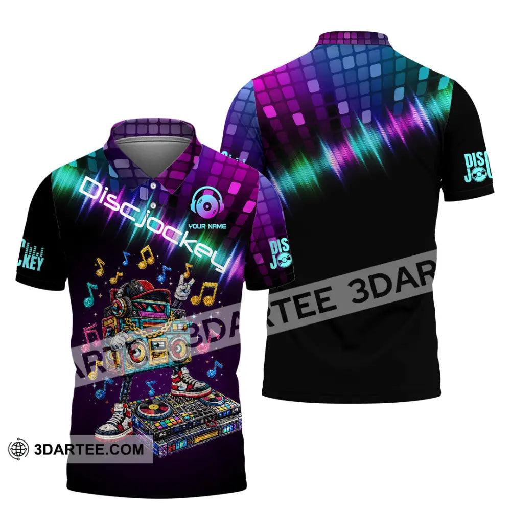 Unisex Shirt - Custom Disc Jockey 3D Shirt Polo Shirt / S T-shirt