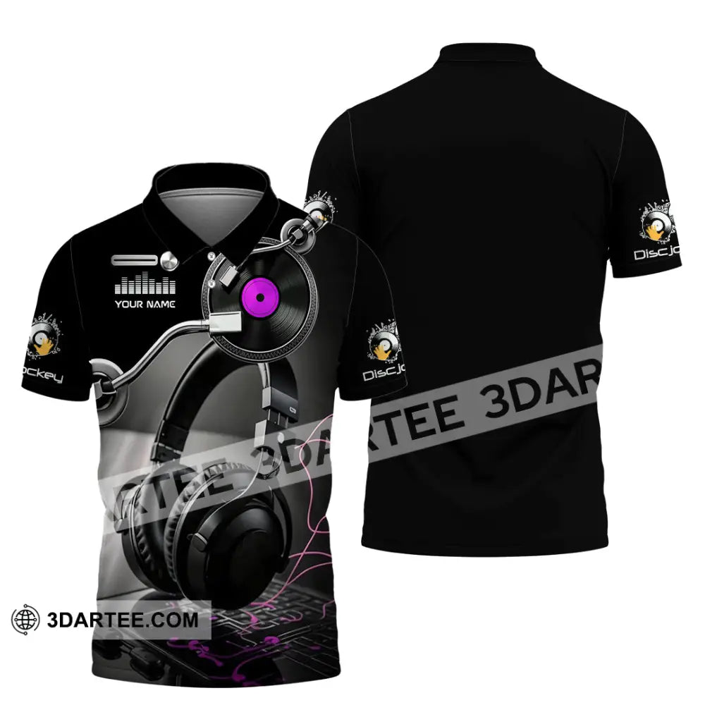 Unisex Shirt - Custom Disc Jockey 3D Shirt Polo Shirt / S T-shirt