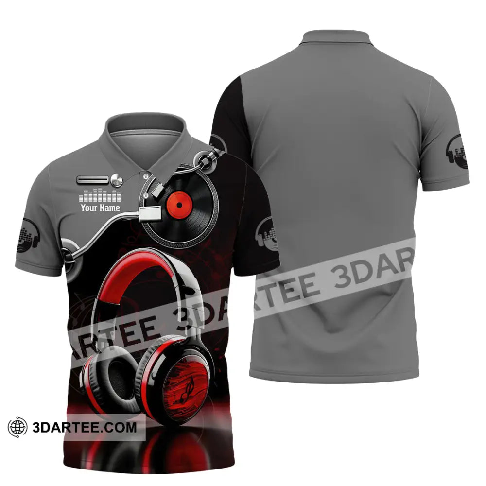 Unisex Shirt - Custom Disc Jockey 3D Shirt Polo Shirt / S T-shirt