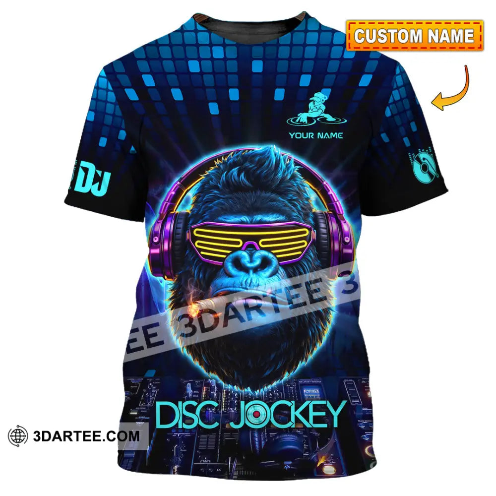 Unisex Shirt - Custom Disc Jockey 3D Shirt T-shirt