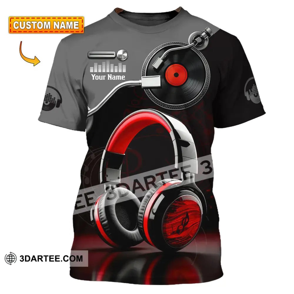 Unisex Shirt - Custom Disc Jockey 3D Shirt T-shirt