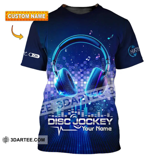 Unisex Shirt - Custom Disc Jockey 3D Shirt T-shirt