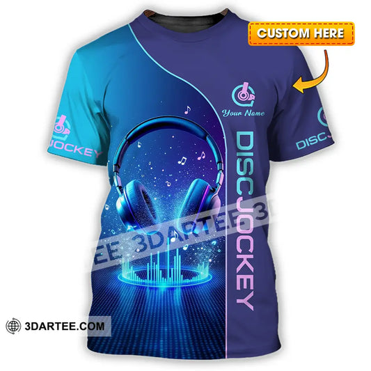 Unisex Shirt - Custom Disc Jockey 3D Shirt - T-shirt
