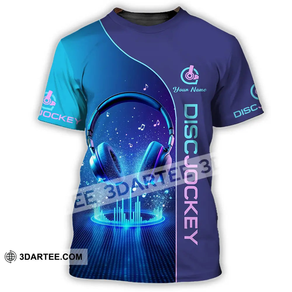 Unisex Shirt - Custom Disc Jockey 3D Shirt - T-Shirt / S - T-shirt