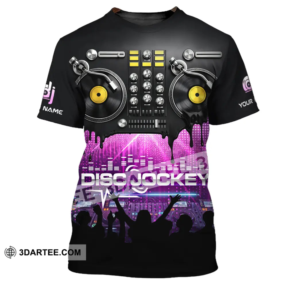 Unisex Shirt - Custom Disc Jockey 3D Shirt T-Shirt / S T-shirt