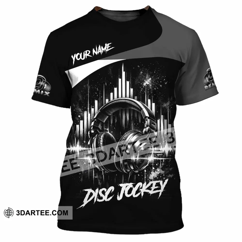 Unisex Shirt - Custom Disc Jockey 3D Shirt - T-Shirt / S - T-shirt