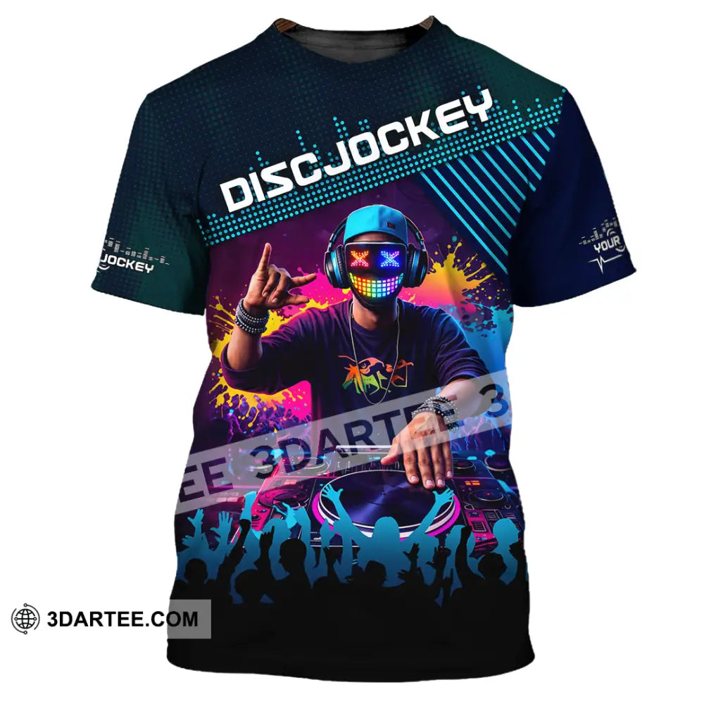 Unisex Shirt - Custom Disc Jockey 3D Shirt T-Shirt / S T-shirt