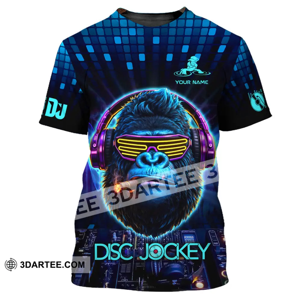 Unisex Shirt - Custom Disc Jockey 3D Shirt T-Shirt / S T-shirt