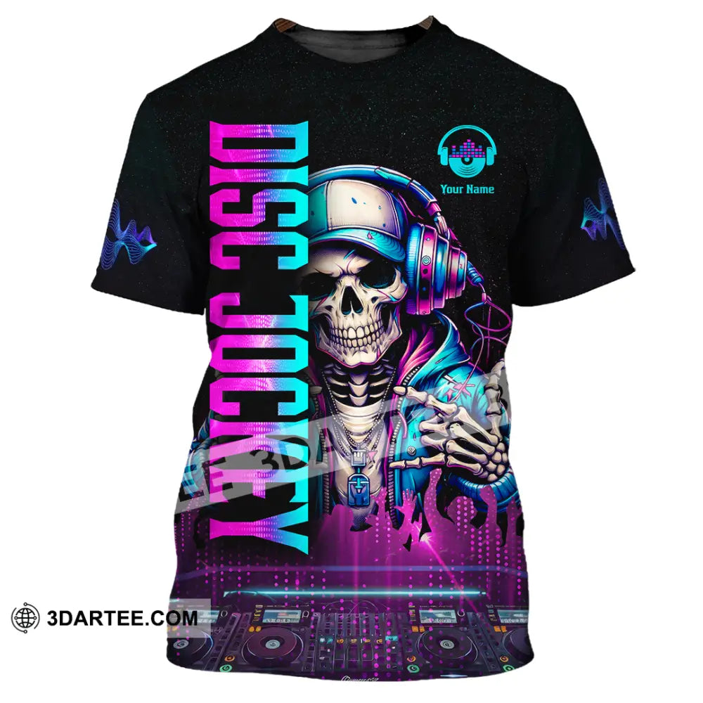 Unisex Shirt - Custom Disc Jockey 3D Shirt T-Shirt / S T-shirt