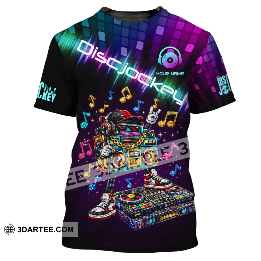Unisex Shirt - Custom Disc Jockey 3D Shirt T-Shirt / S T-shirt