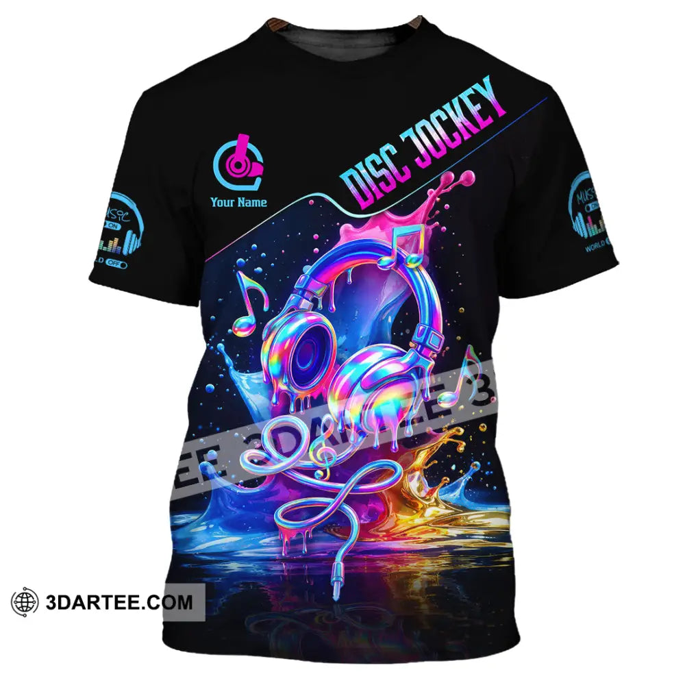 Unisex Shirt - Custom Disc Jockey 3D Shirt T-Shirt / S T-shirt