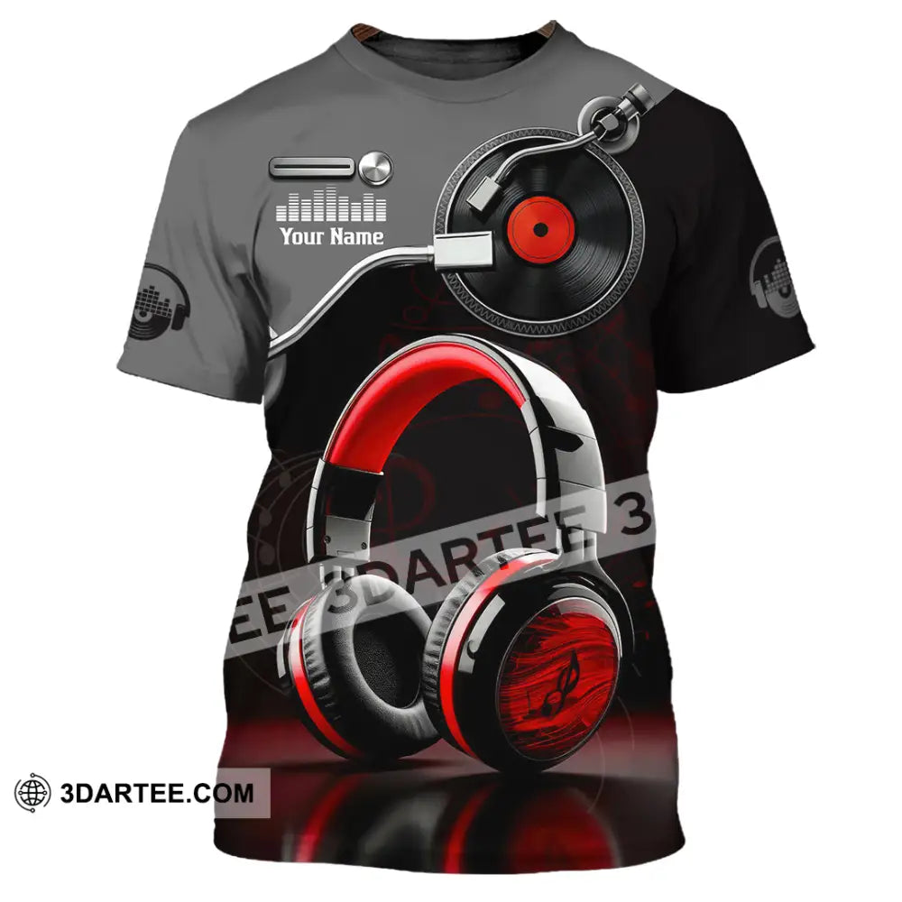 Unisex Shirt - Custom Disc Jockey 3D Shirt T-Shirt / S T-shirt