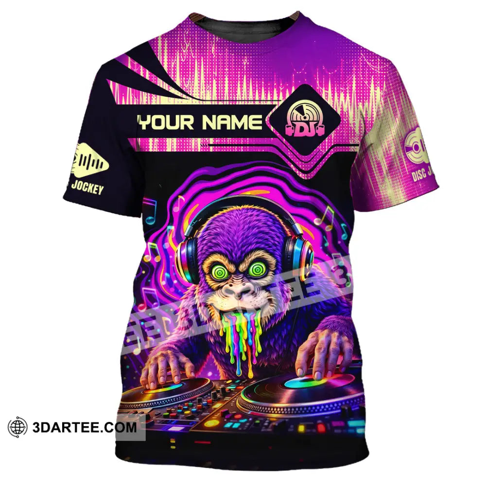 Unisex Shirt - Custom Disc Jockey 3D Shirt T-Shirt / S T-shirt
