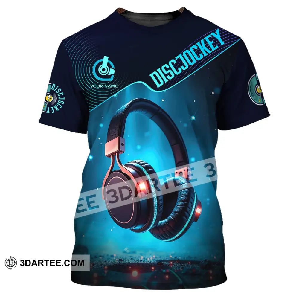 Unisex Shirt - Custom Disc Jockey 3D Shirt T-Shirt / S T-shirt