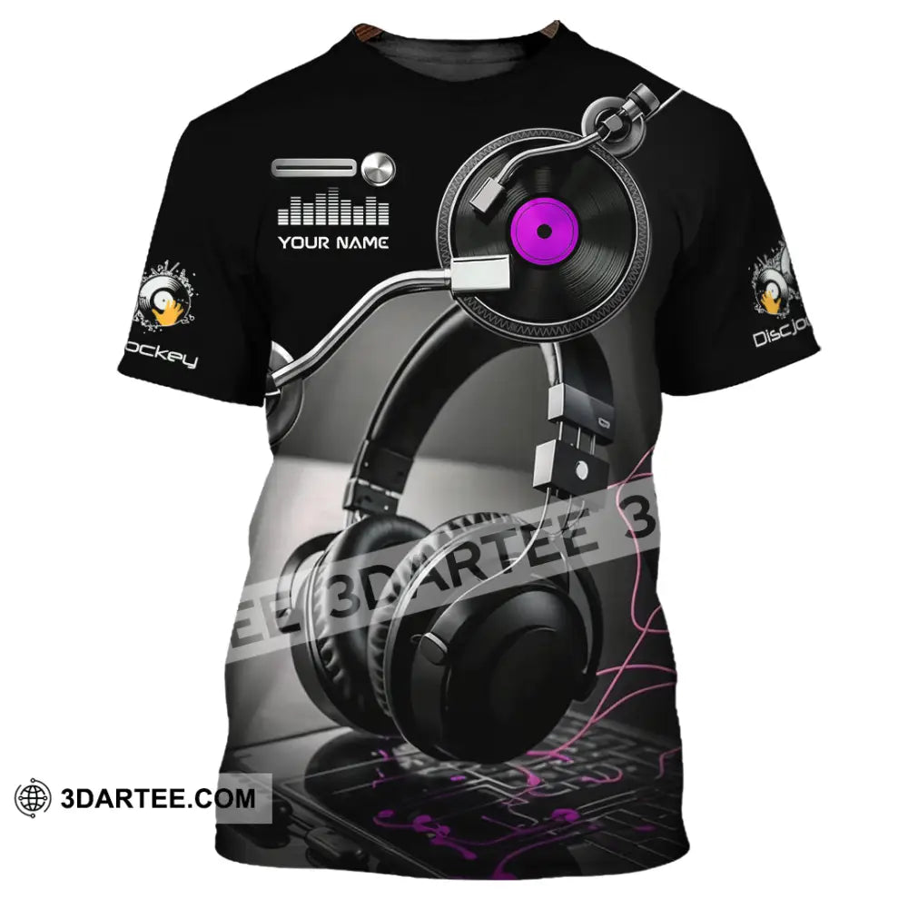 Unisex Shirt - Custom Disc Jockey 3D Shirt T-Shirt / S T-shirt