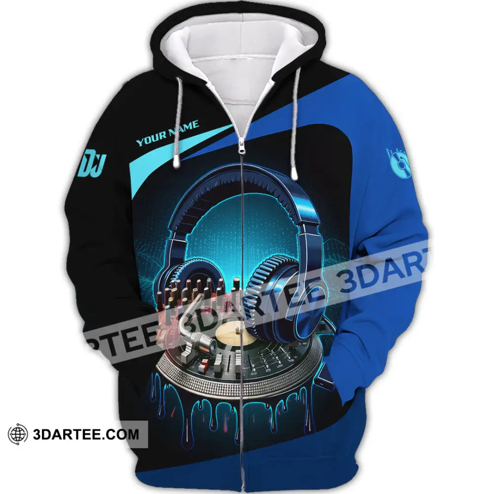 Unisex Shirt - Custom Disc Jockey 3D Shirt Zipper Hoodie / S T-shirt