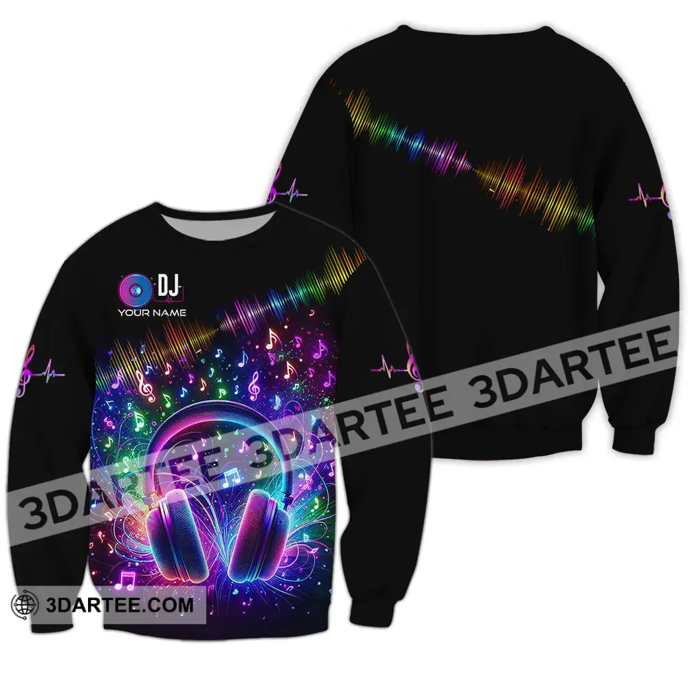 Unisex Shirt - Custom Disc Jockey DJ Shirt Long Sleeve / S T-shirt