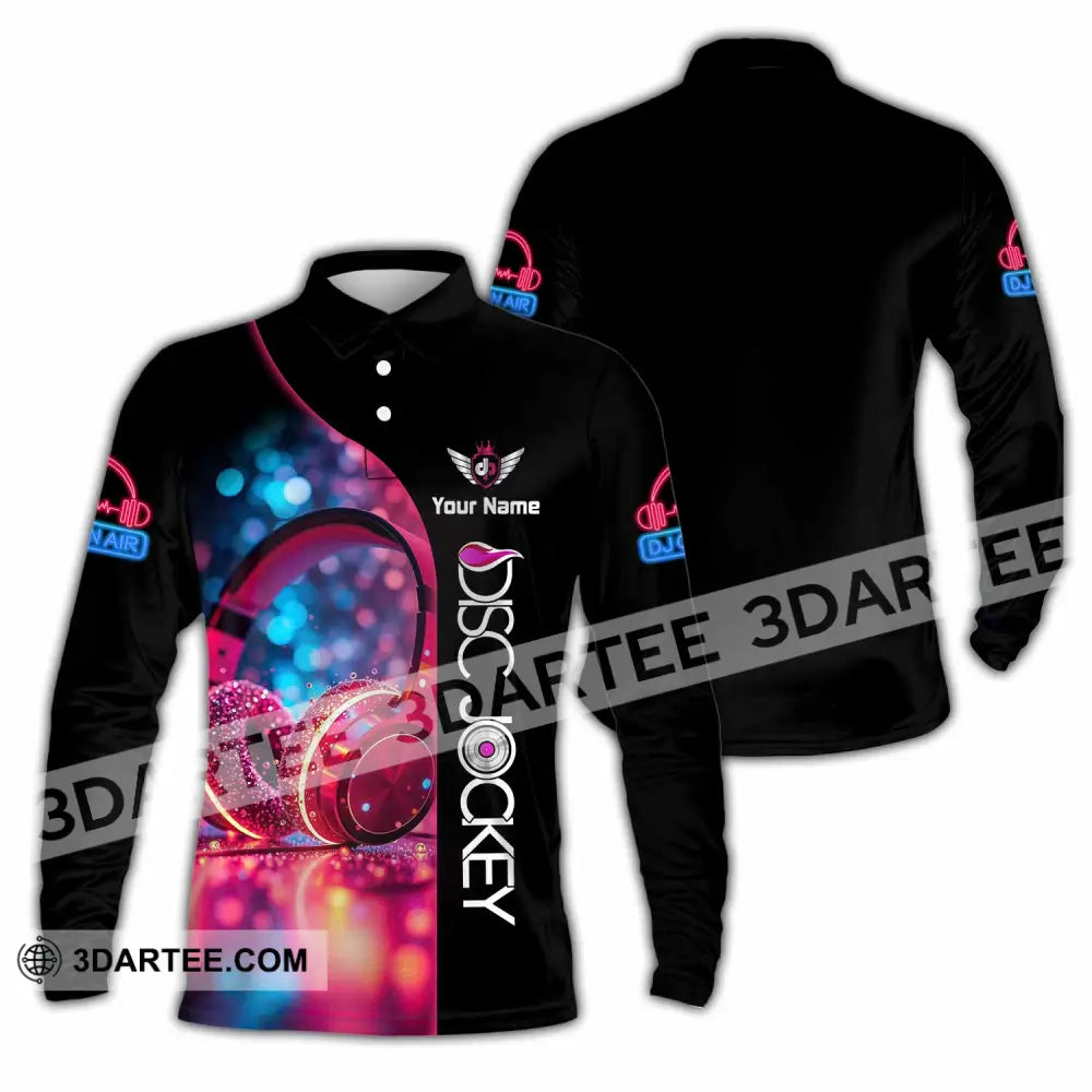 Unisex Shirt - Custom Disc Jockey Shirt - Long Sleeve Polo / S - T-shirt