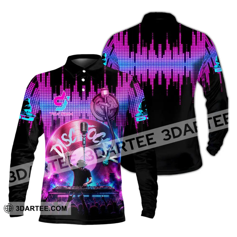 Unisex Shirt - Custom Disc Jockey Shirt - Long Sleeve Polo / S - T-shirt
