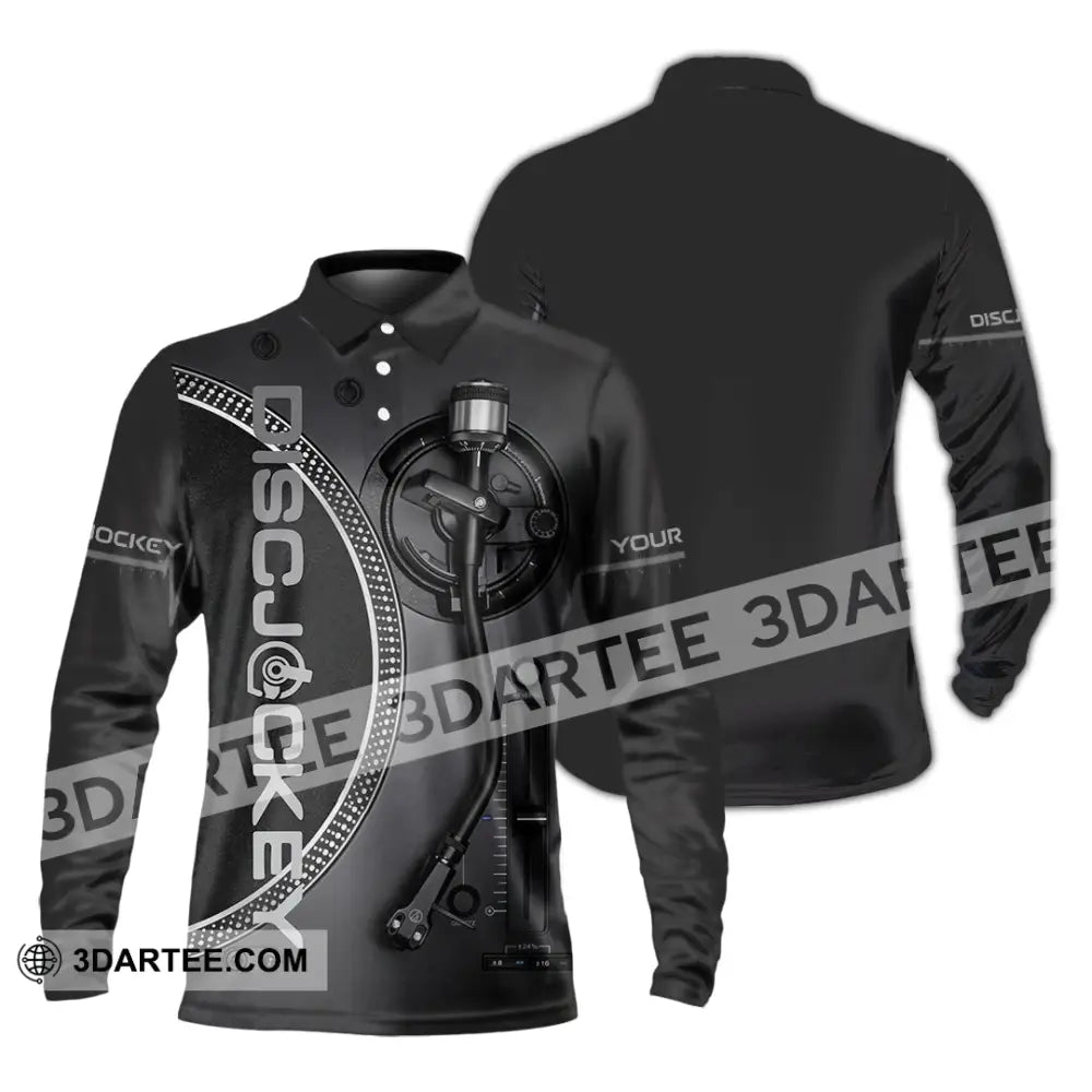 Unisex Shirt - Custom Disc Jockey Shirt - Long Sleeve Polo / S - T-shirt