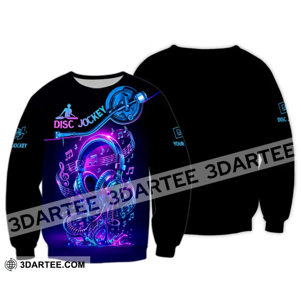 Unisex Shirt - Custom Disc Jockey Shirt - Long Sleeve / S - T-shirt