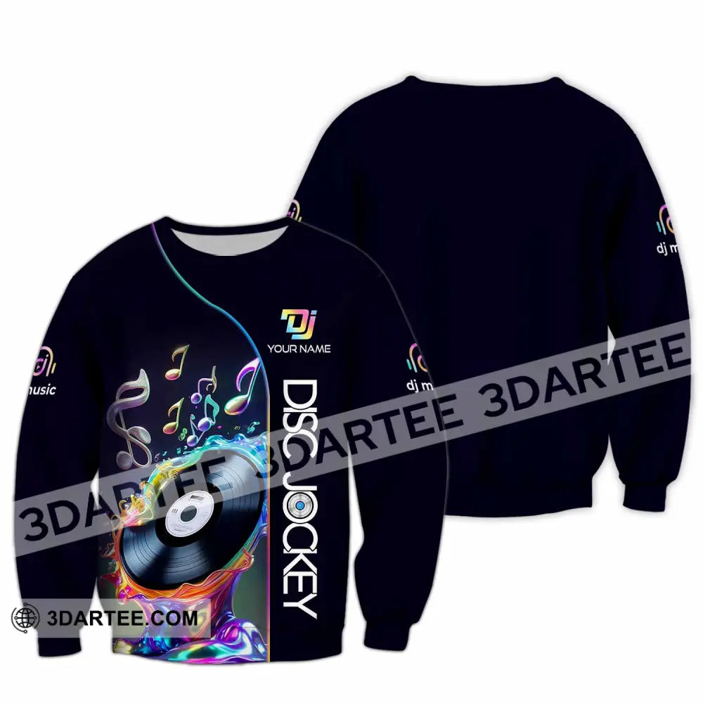 Unisex Shirt - Custom Disc Jockey Lover Shirt Long Sleeve / S T-shirt