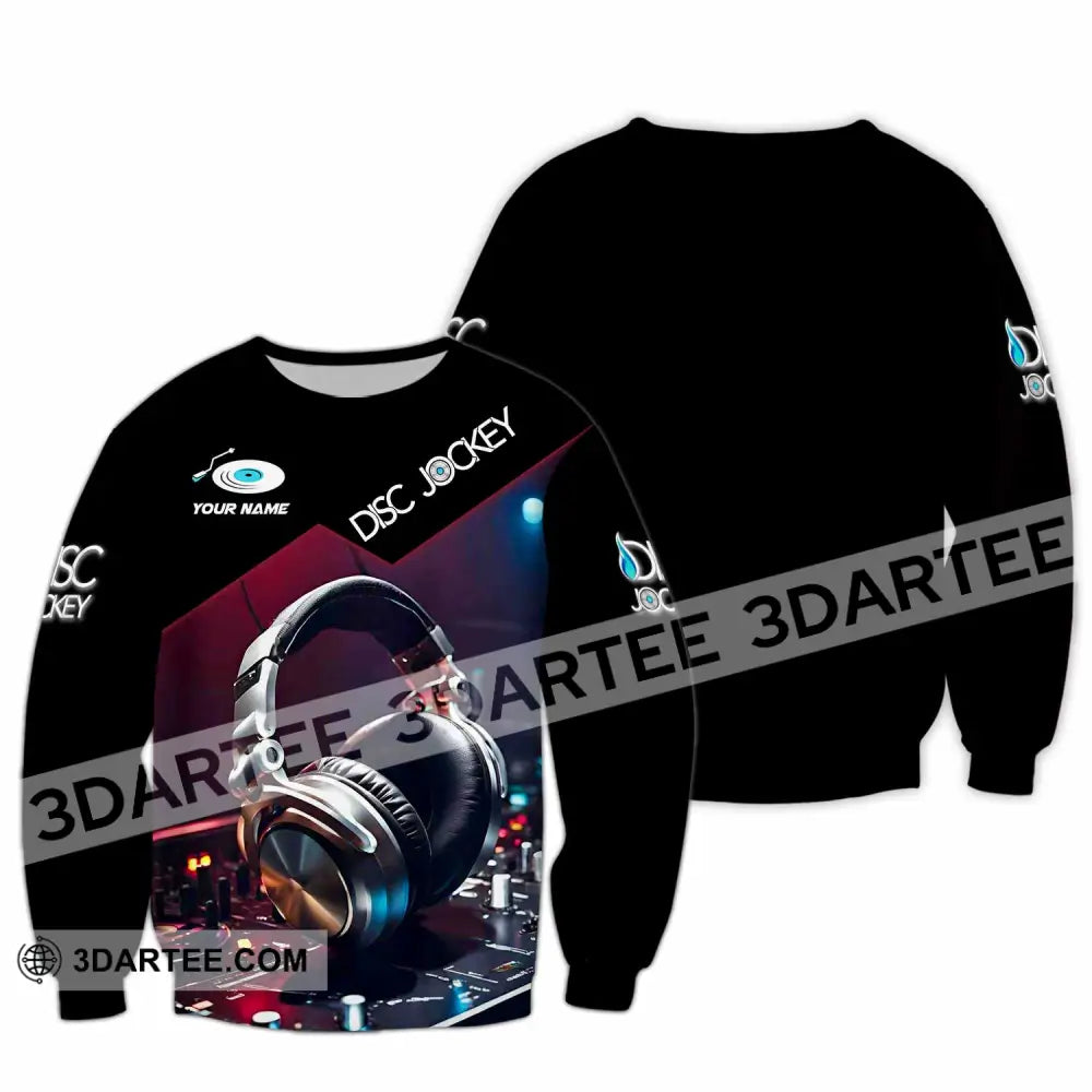 Unisex Shirt - Custom Disc Jockey Lover Shirt Long Sleeve / S T-shirt