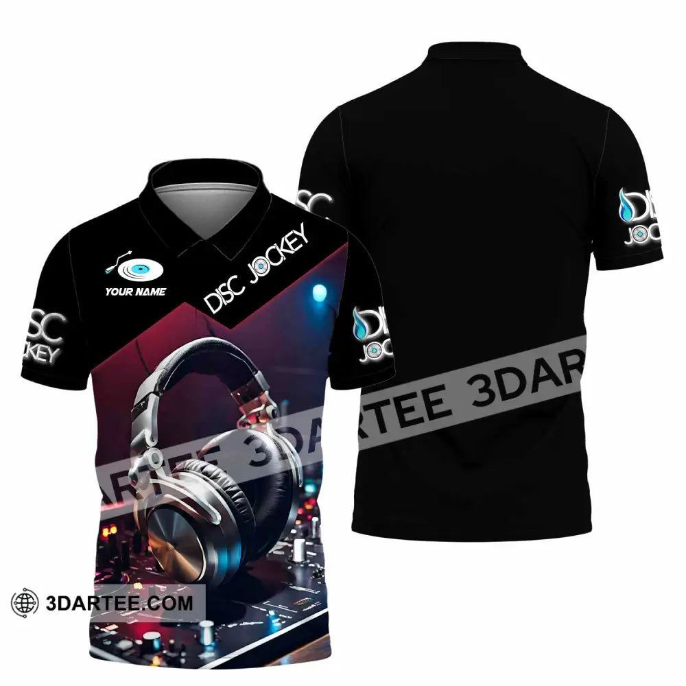 Unisex Shirt - Custom Disc Jockey Lover Shirt Polo Shirt / S T-shirt