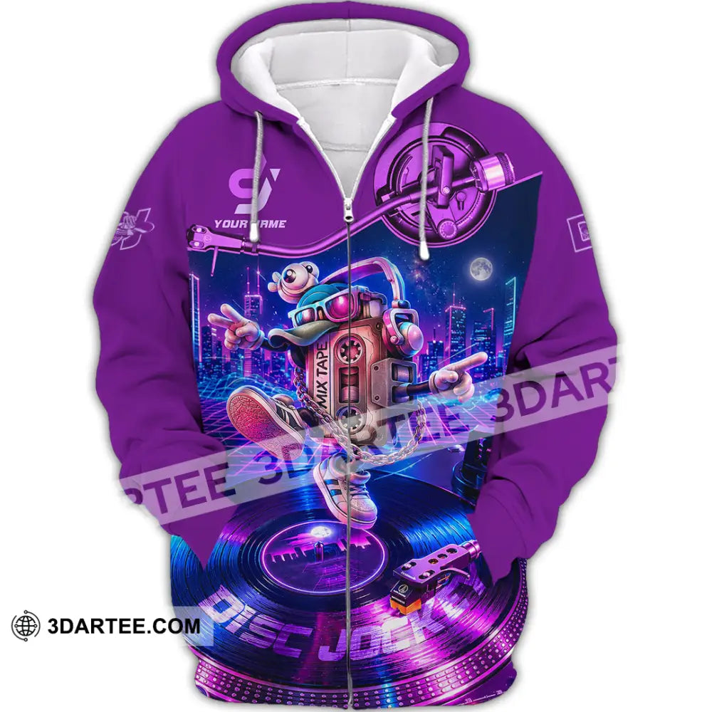 Unisex Shirt - Custom Disc Jockey Shirt - Zipper Hoodie / S - T-shirt