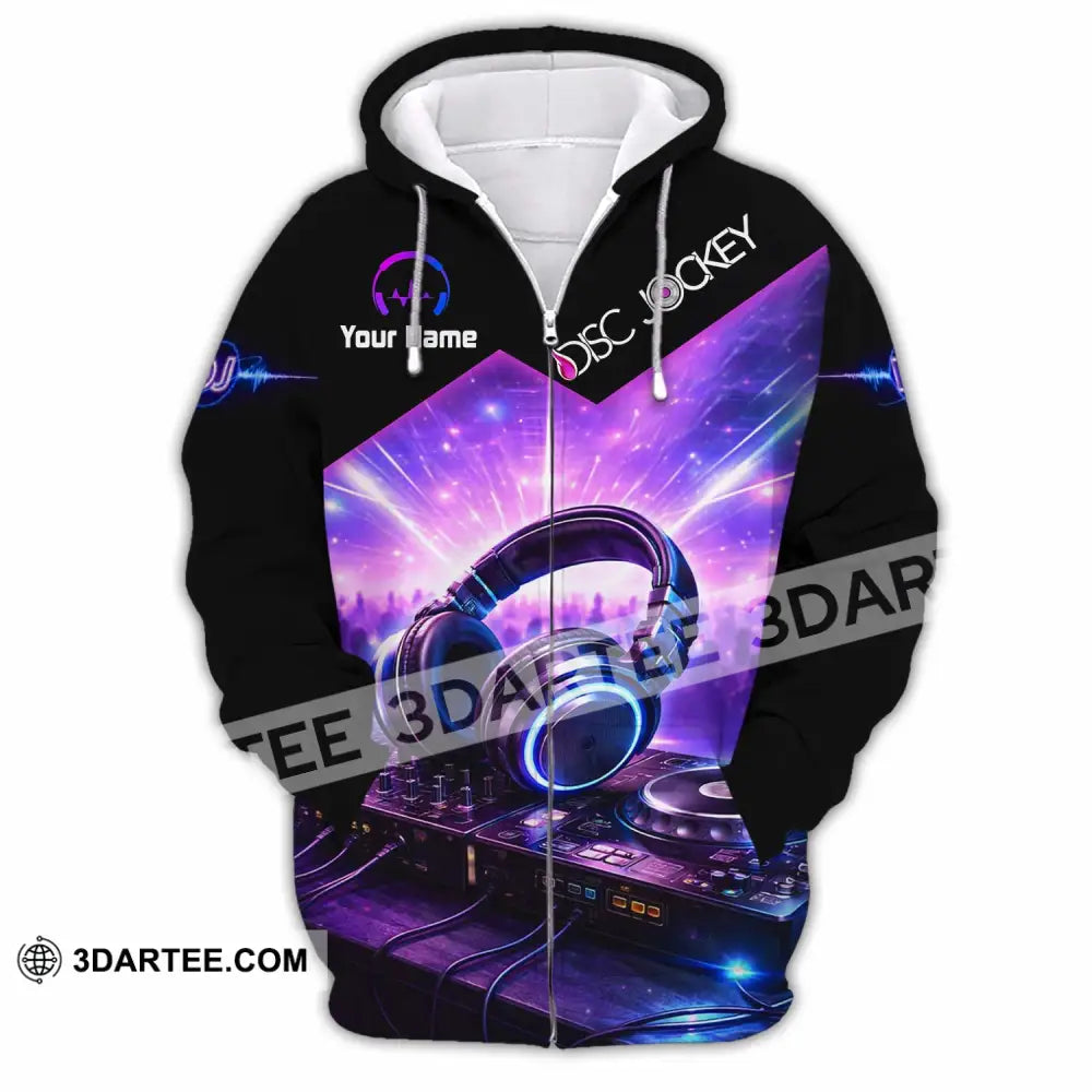 Unisex Shirt - Custom Disc Jockey Shirt - Zipper Hoodie / S - T-shirt